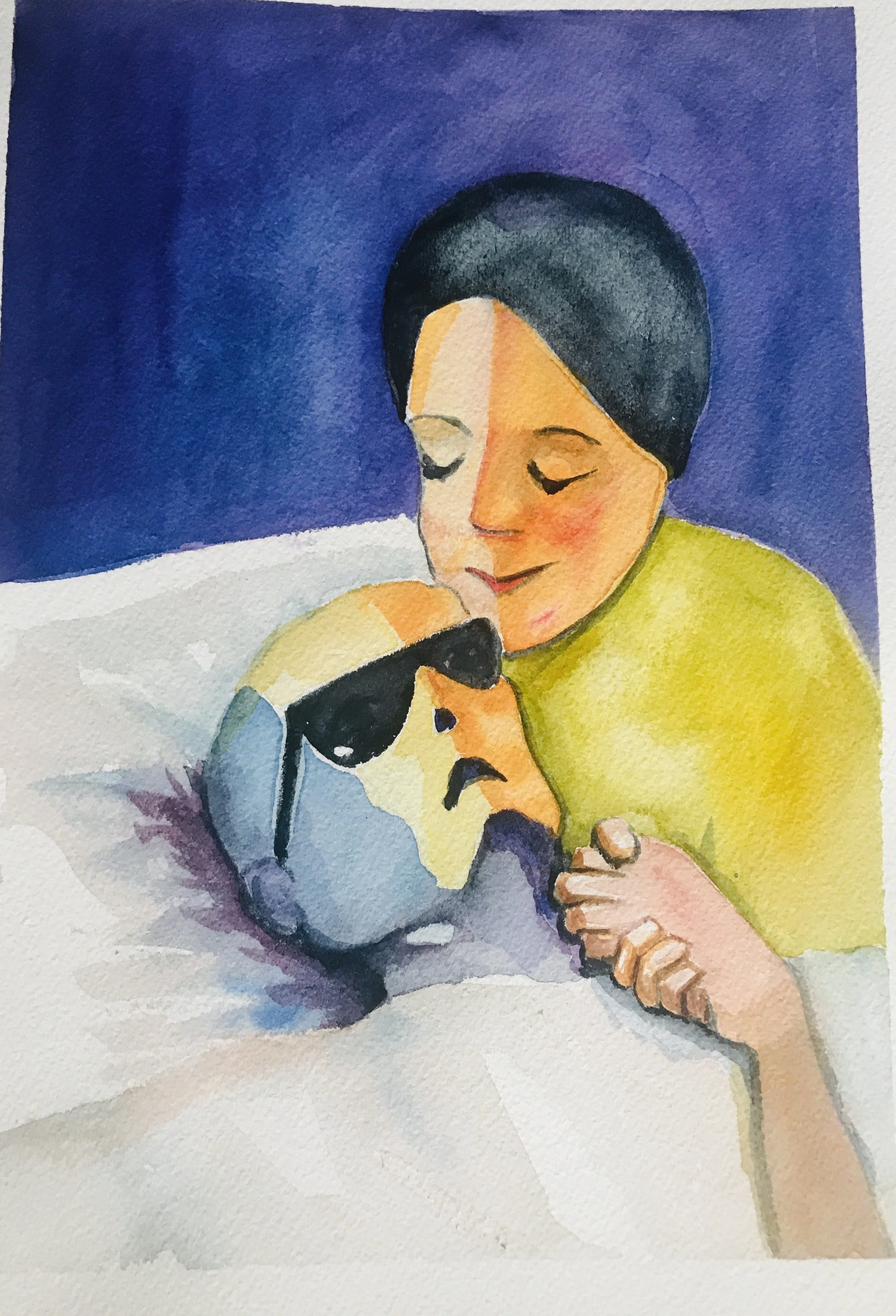 Saying Goodbye
Watercolor on paper
10" X 12"
$75