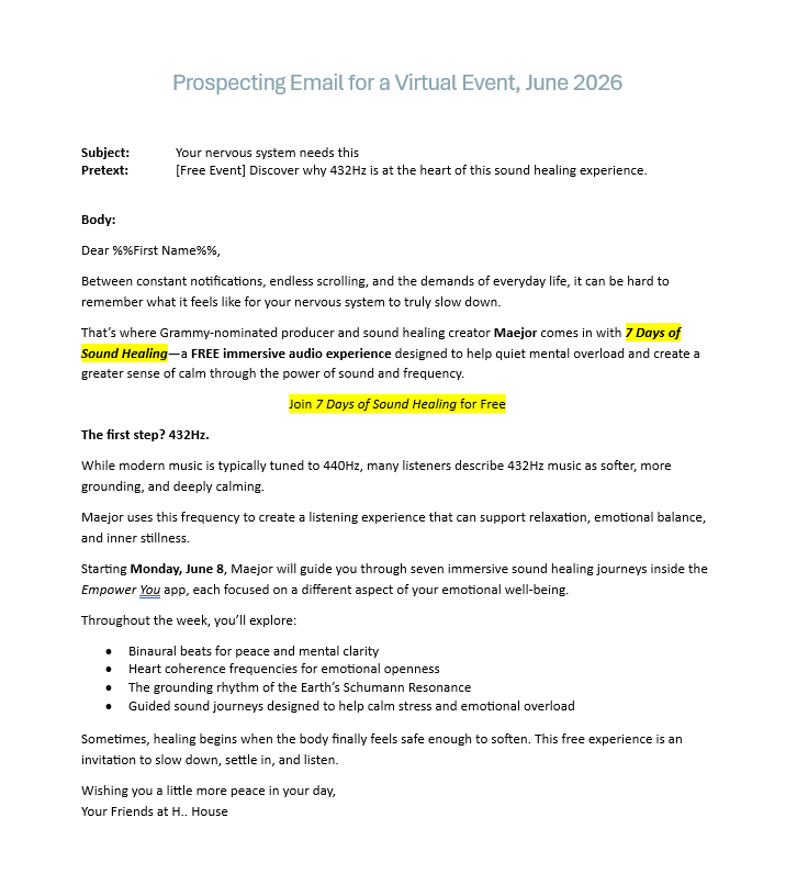 Maejor Email June Screenshot.png