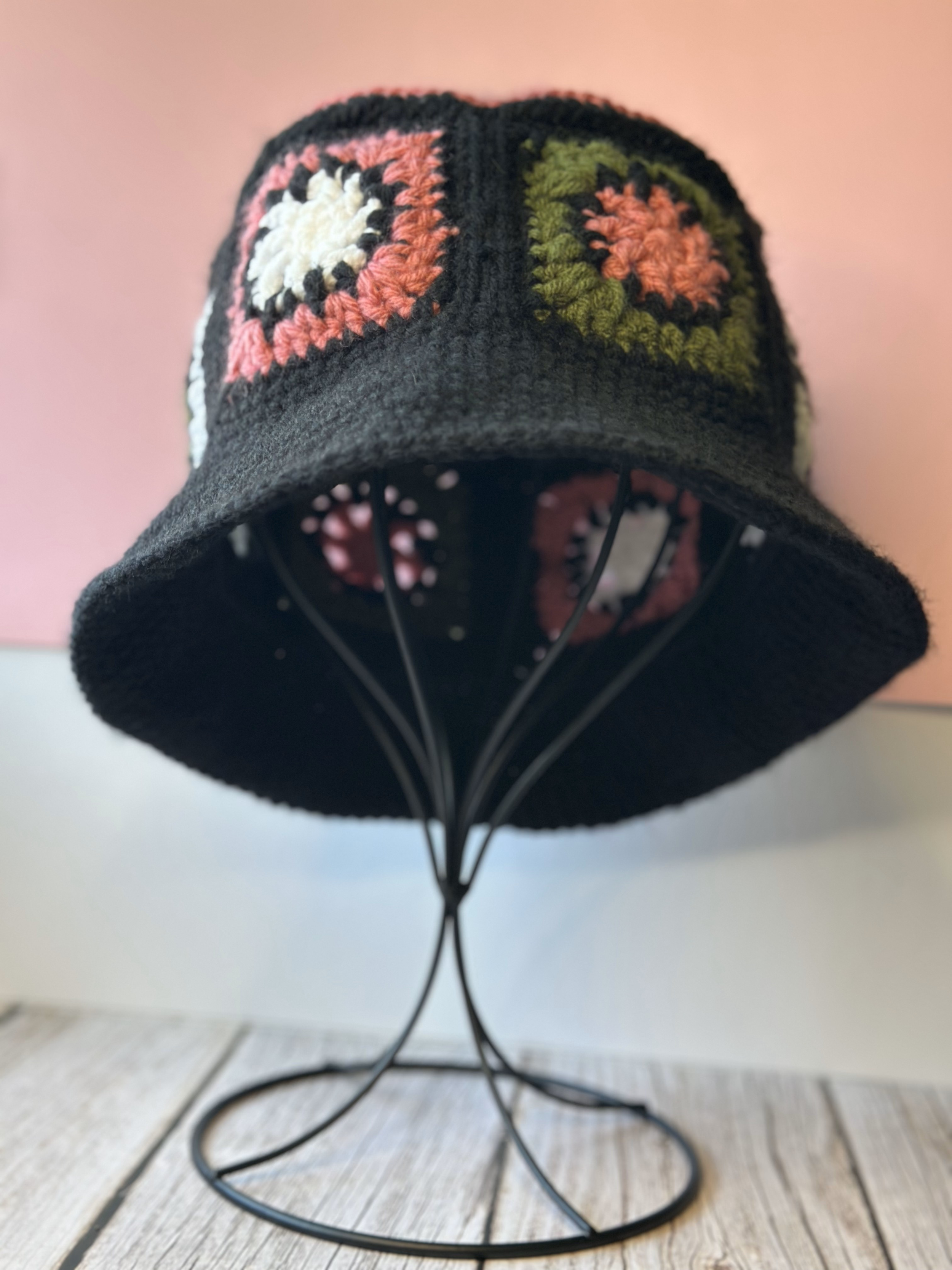 Granny Square Bucket Hat