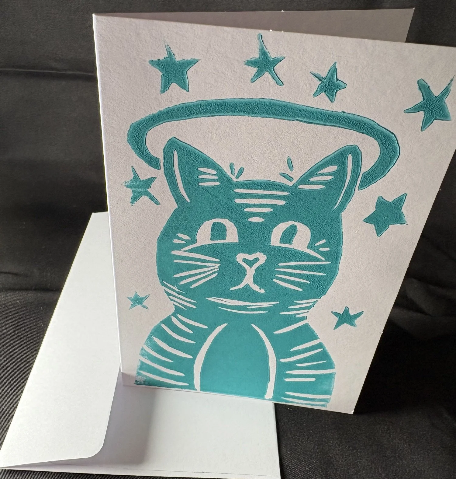 Cat Collection Turquoise Oracle Angel Cat by Art Oracle Emily3.jpeg