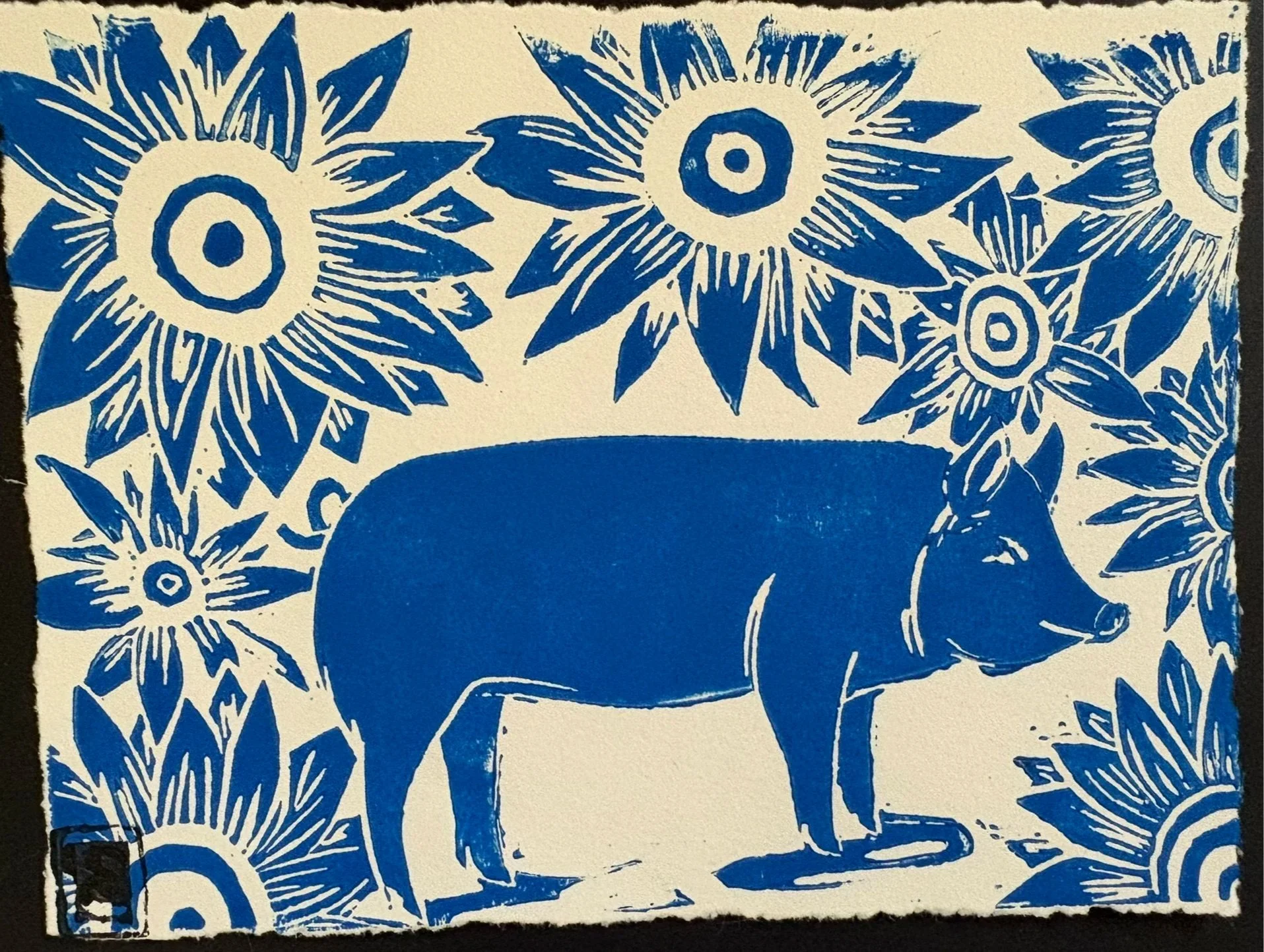 Oracle of a Barnyard Pig Blue