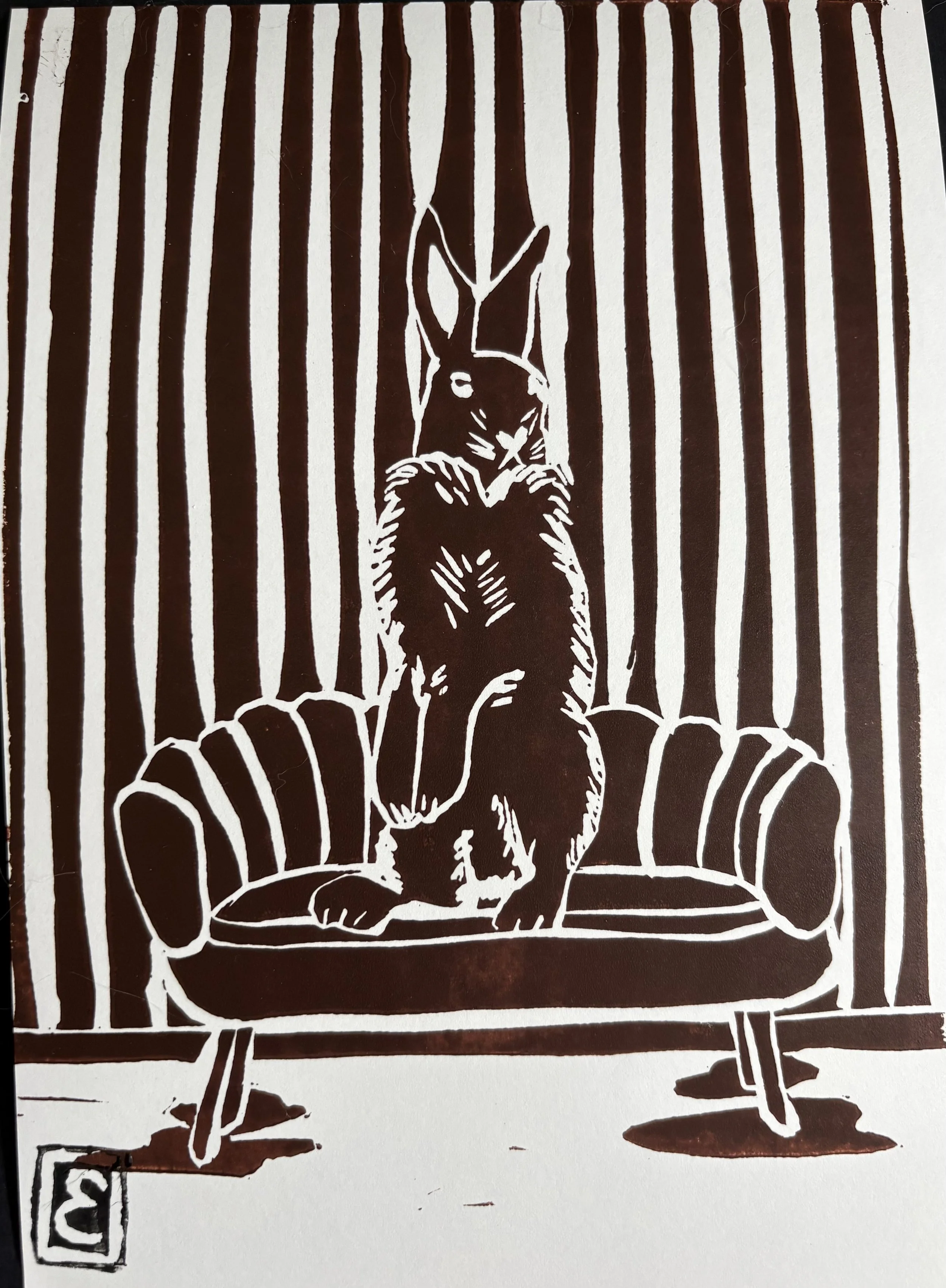 Hare on Chair