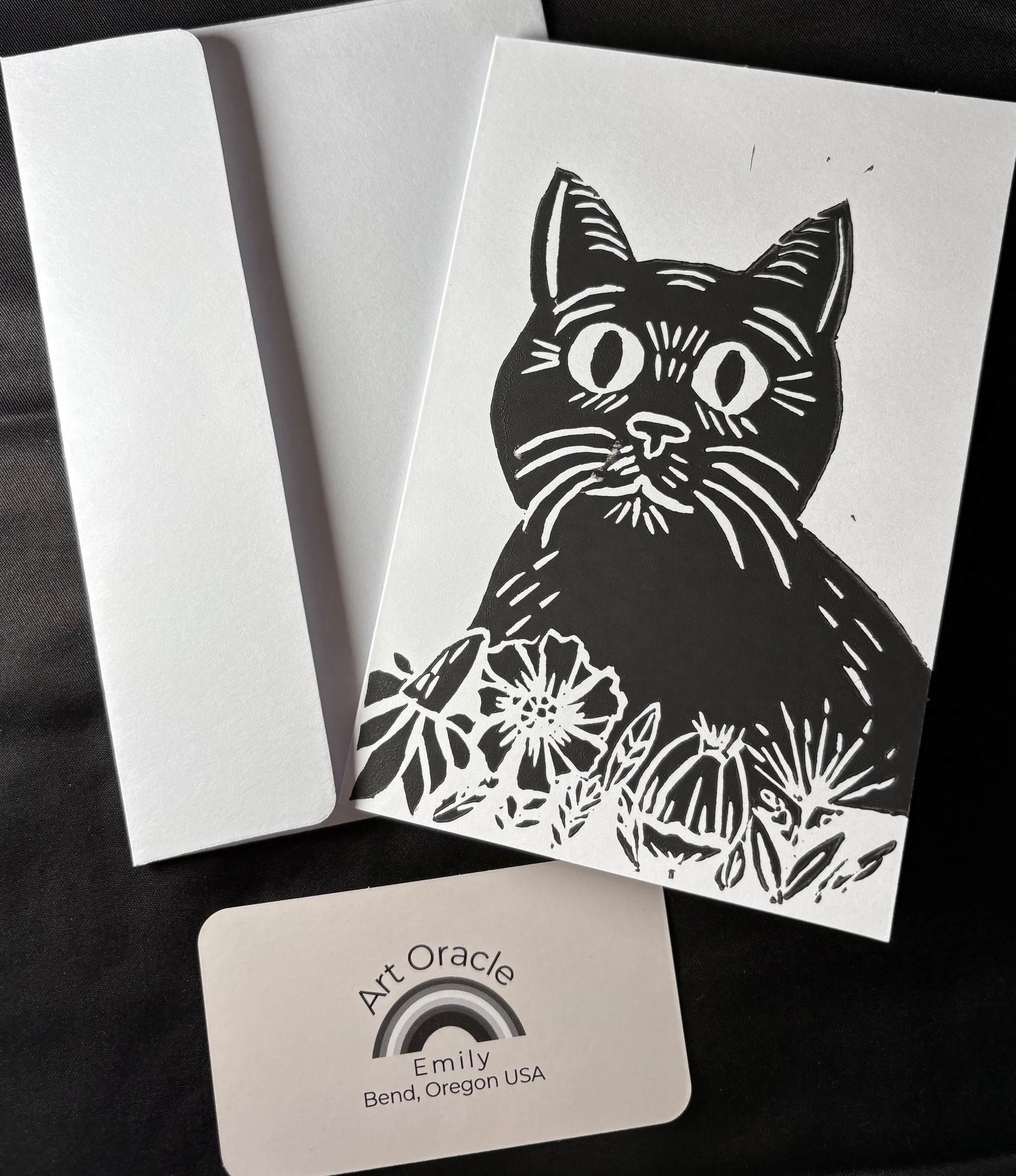 Cat Collection - Oracle of the Flower Bed Cat Black by Art Oracle Emily.jpeg