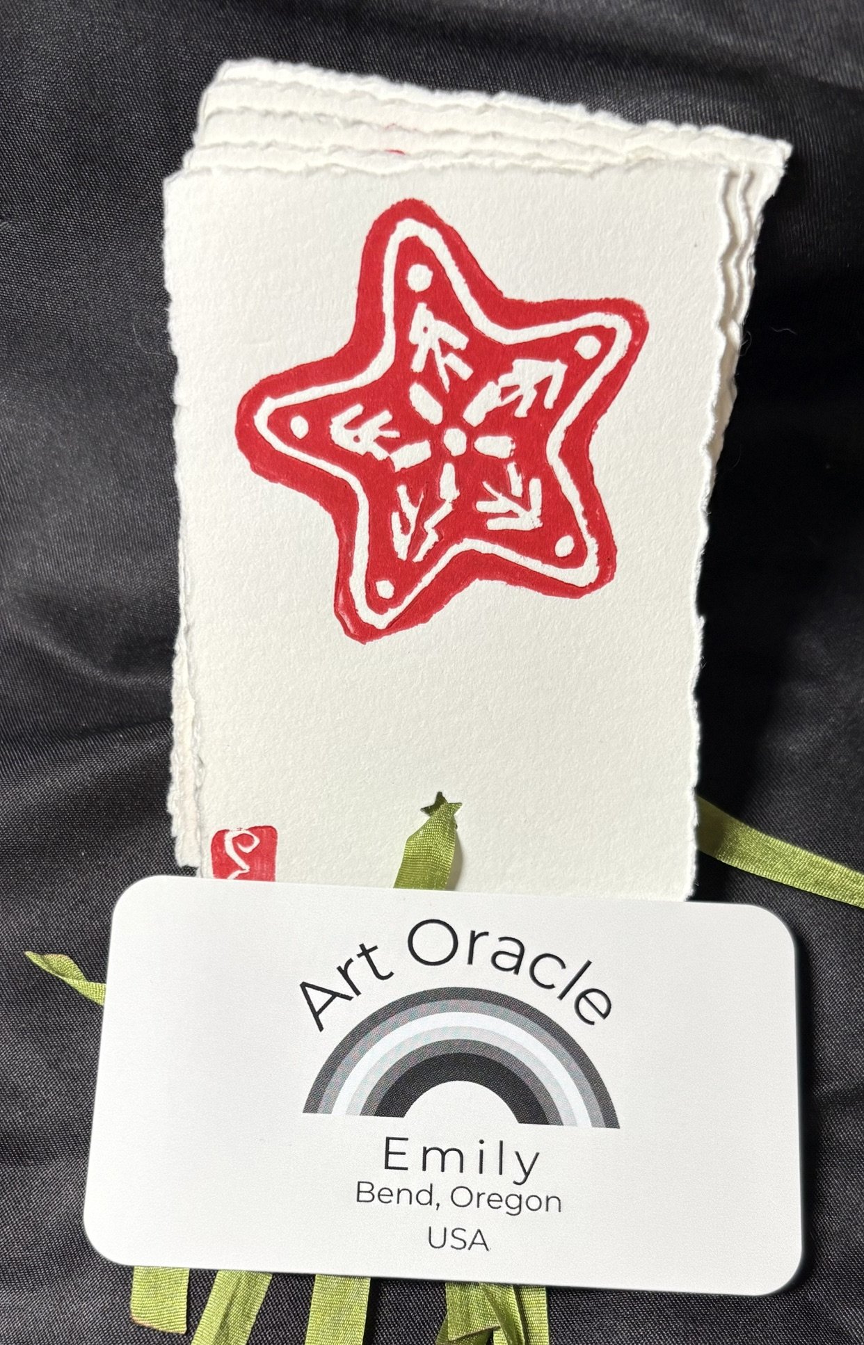 Holiday Collection - Red Retro Star Gift Tags - 5 pack - Original by Art Oracle Emily copy.jpeg