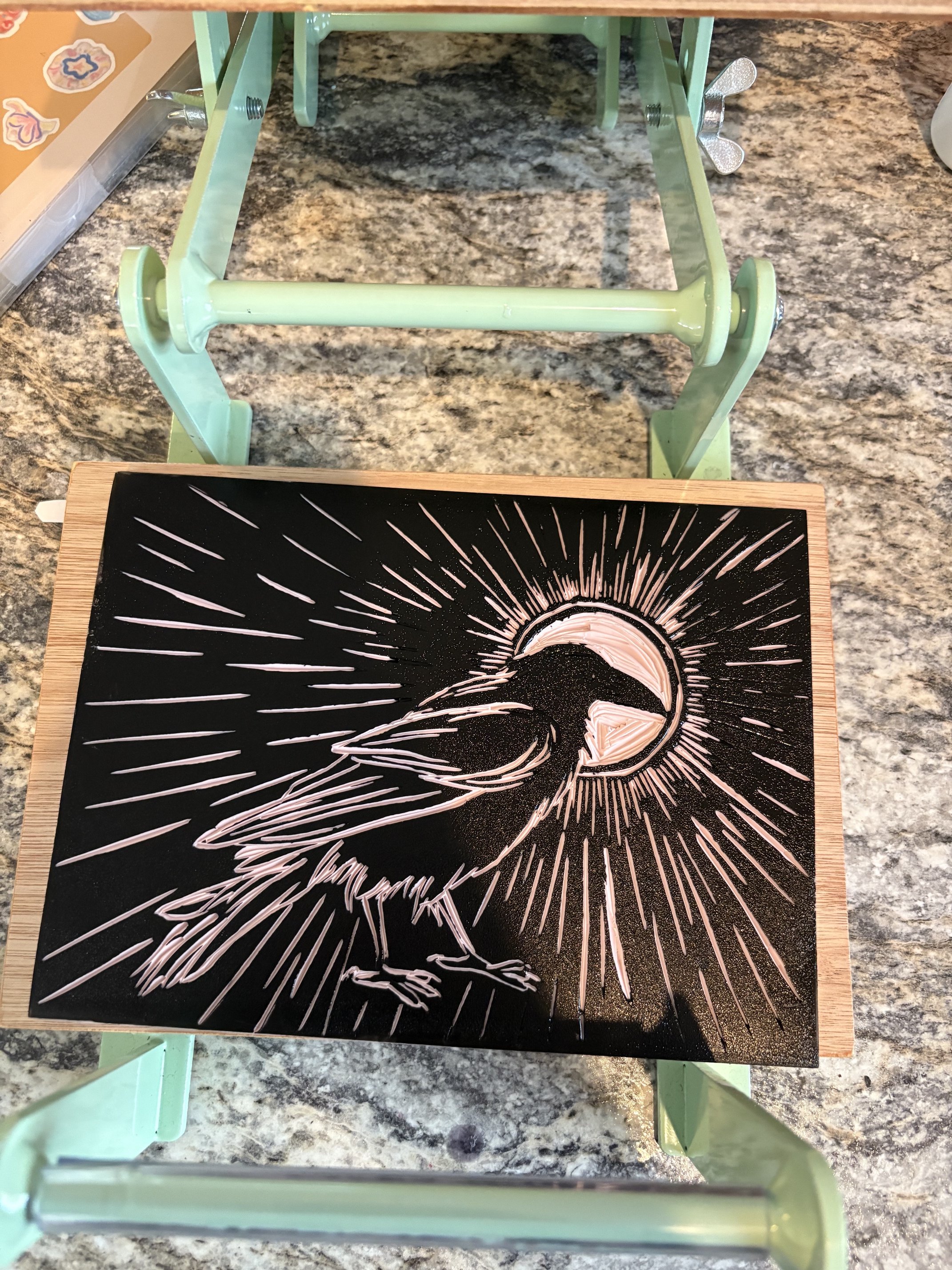 Printing Making Art Oracle Emily Crow - Printing Press