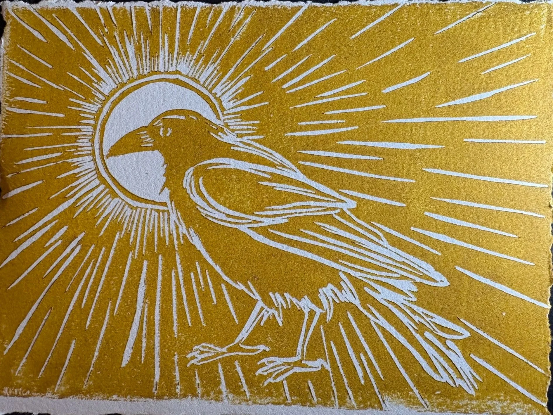 Art Oracle Emily - Oracle Crow - Gold Ink
