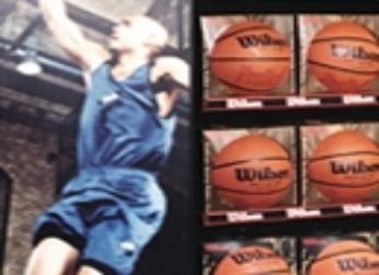 SONY PLAYSTATION - WILSON SPORTING GOODS: &nbsp;PERMANENT INTERACTIVE SECURITY DISPLAY AND FOUR SIDED INTERCHANGEABLE &nbsp;FREE STANDING PERMANENT MERCHANDISER.