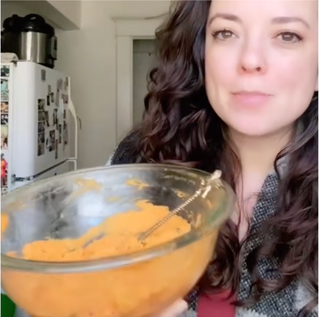 carrot mash with orange + mint