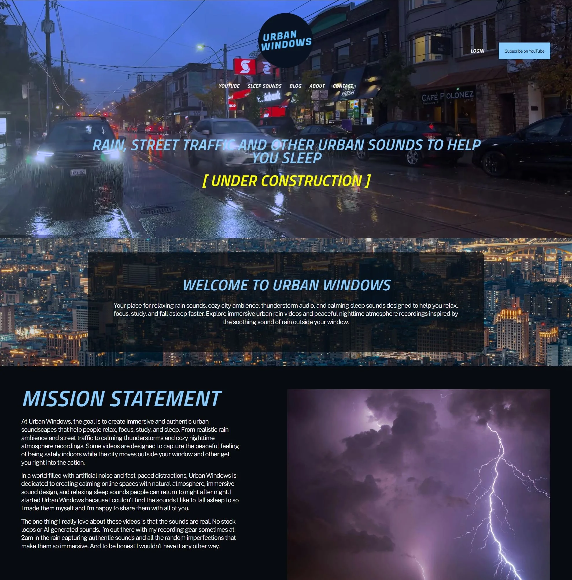 So I started a webpage