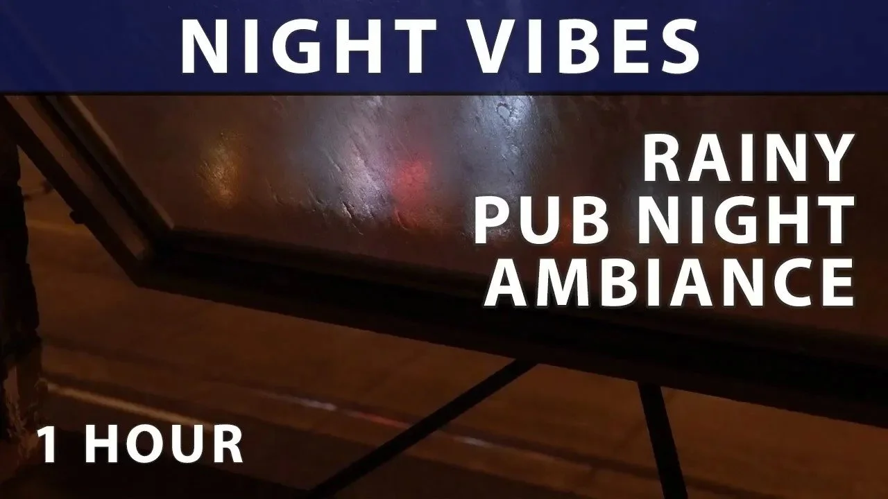 Rainy Pub Night Ambiance - 1 Hour - [Urban Windows]