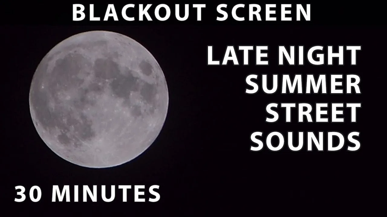 Late Night Summer Street Sounds - 8 Hour Sleep Sounds