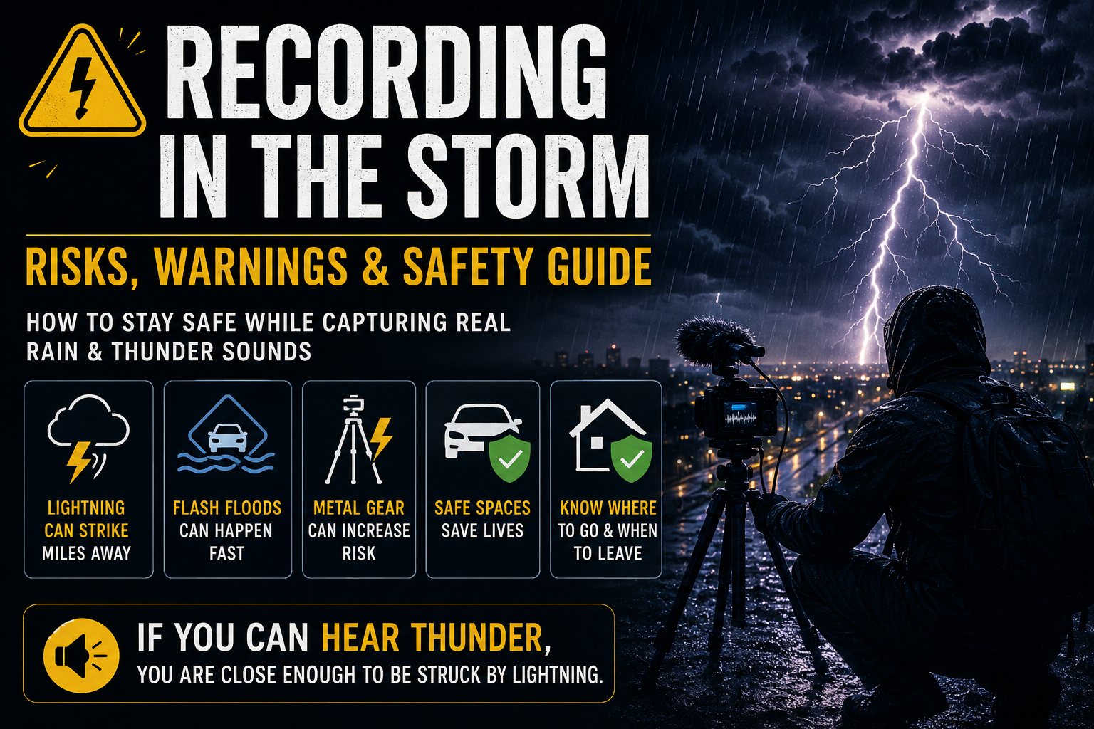 The Real Dangers of Recording Audio &amp; Video During Thunderstorms