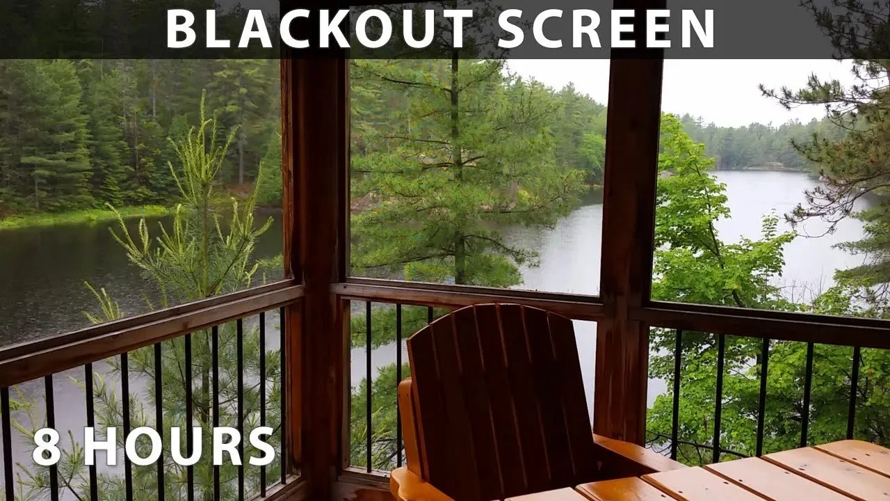 Pine Cove Lodge Cabin Rain - 8 hour Sleep Sounds