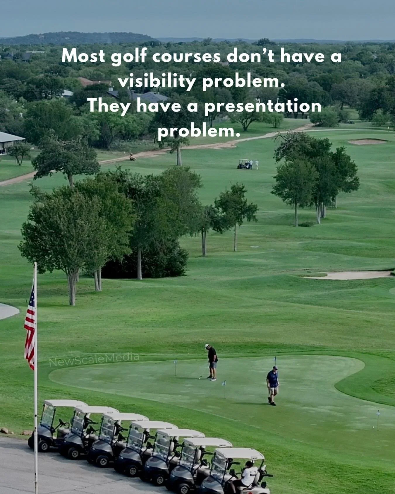 The golf courses standing out online right now are creating a sense of: 

&bull; atmosphere
&bull; identity
&bull; emotion
&bull; experience

Modern golfers connect with brands that feel memorable not promotional.

That&rsquo;s where visual storytell