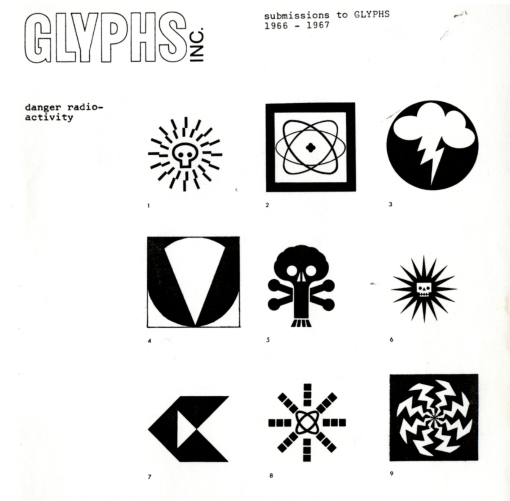 8 - 1966-67 Glyphs competition - danger radio activity.png