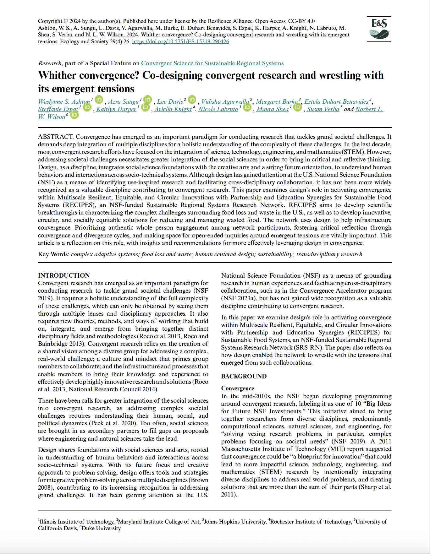 Whither Convergence? Co-Designing Convergent Research