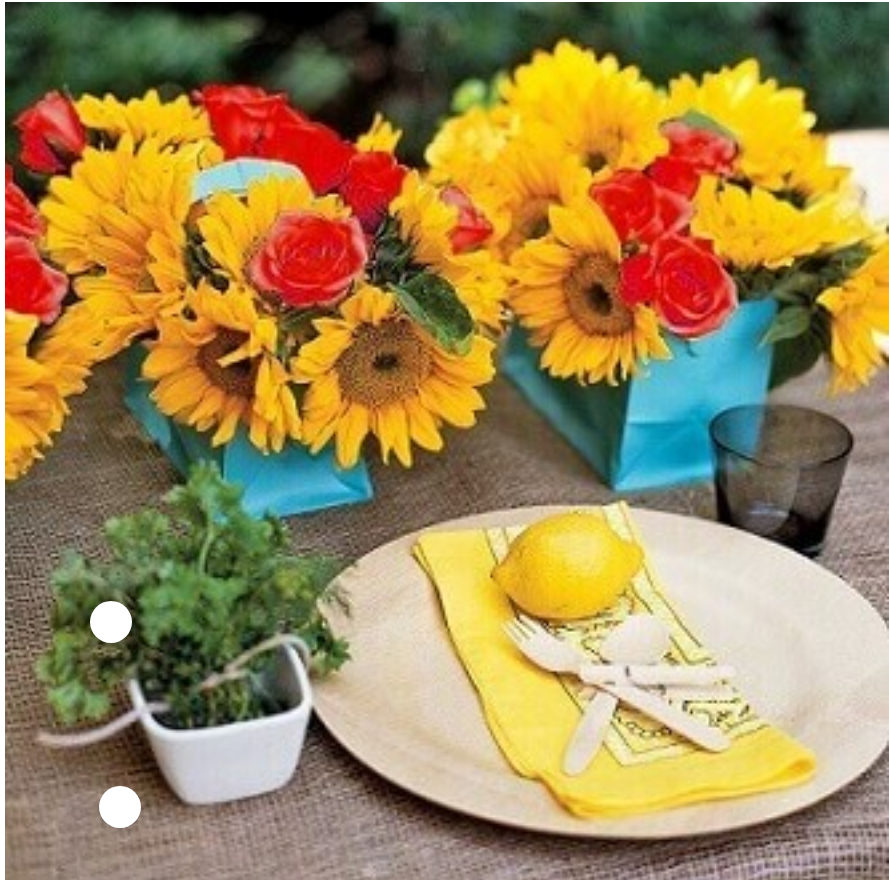 Bright floral tablescape and event décor styling for special celebrations