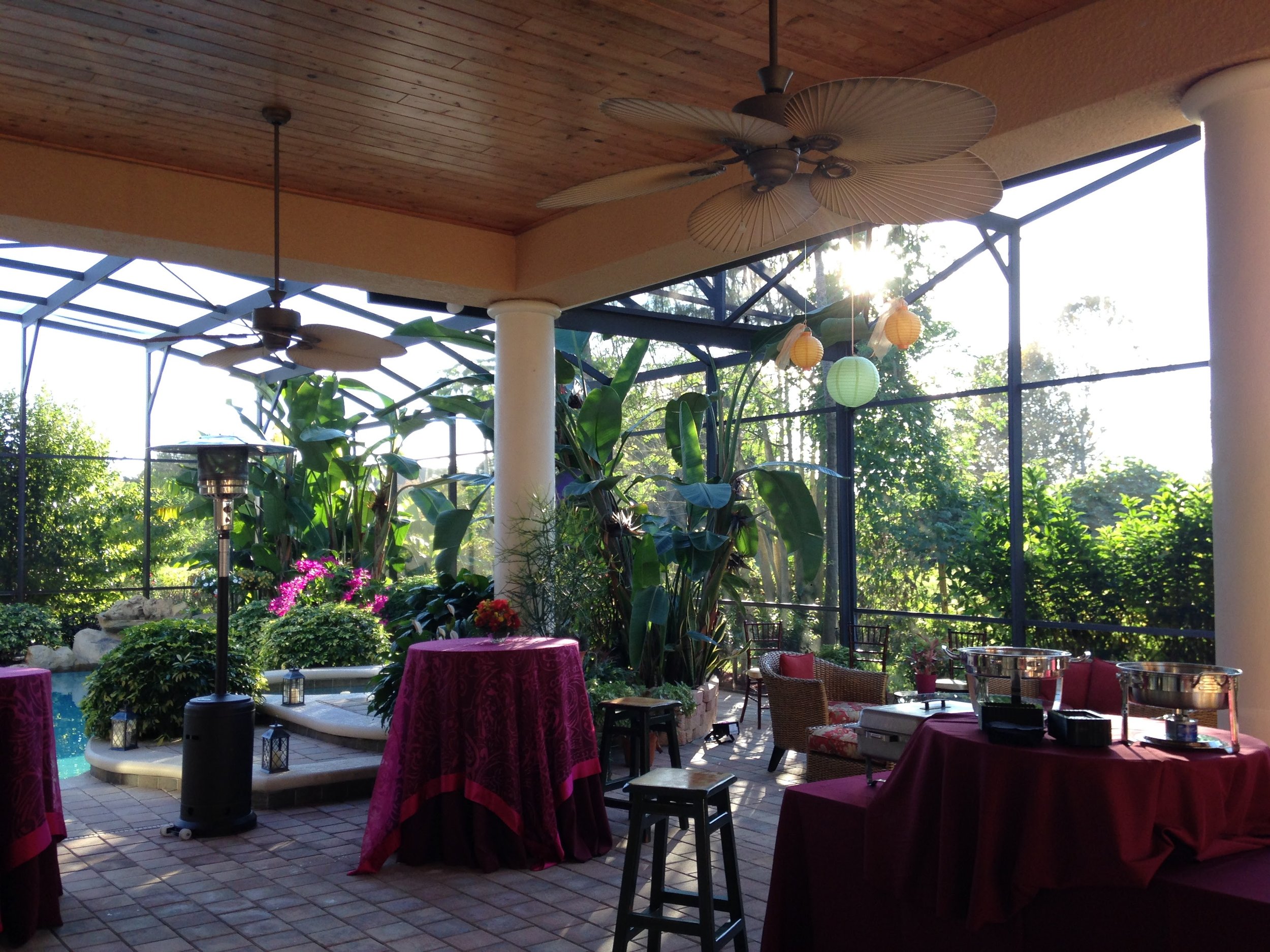 Outdoor event venue styling and hospitality design in Orange County
