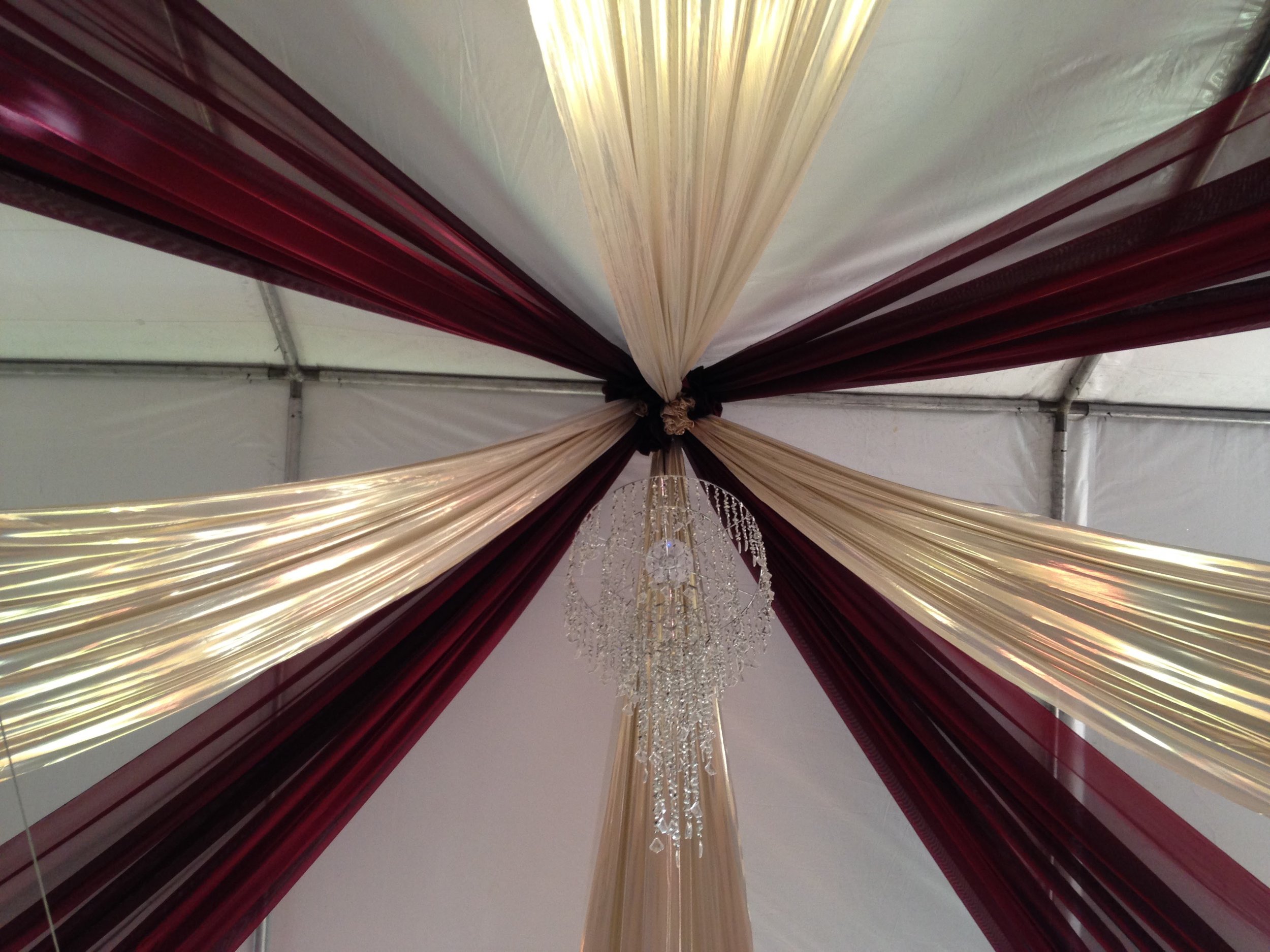 Luxury event draping and venue décor styling in Orange County