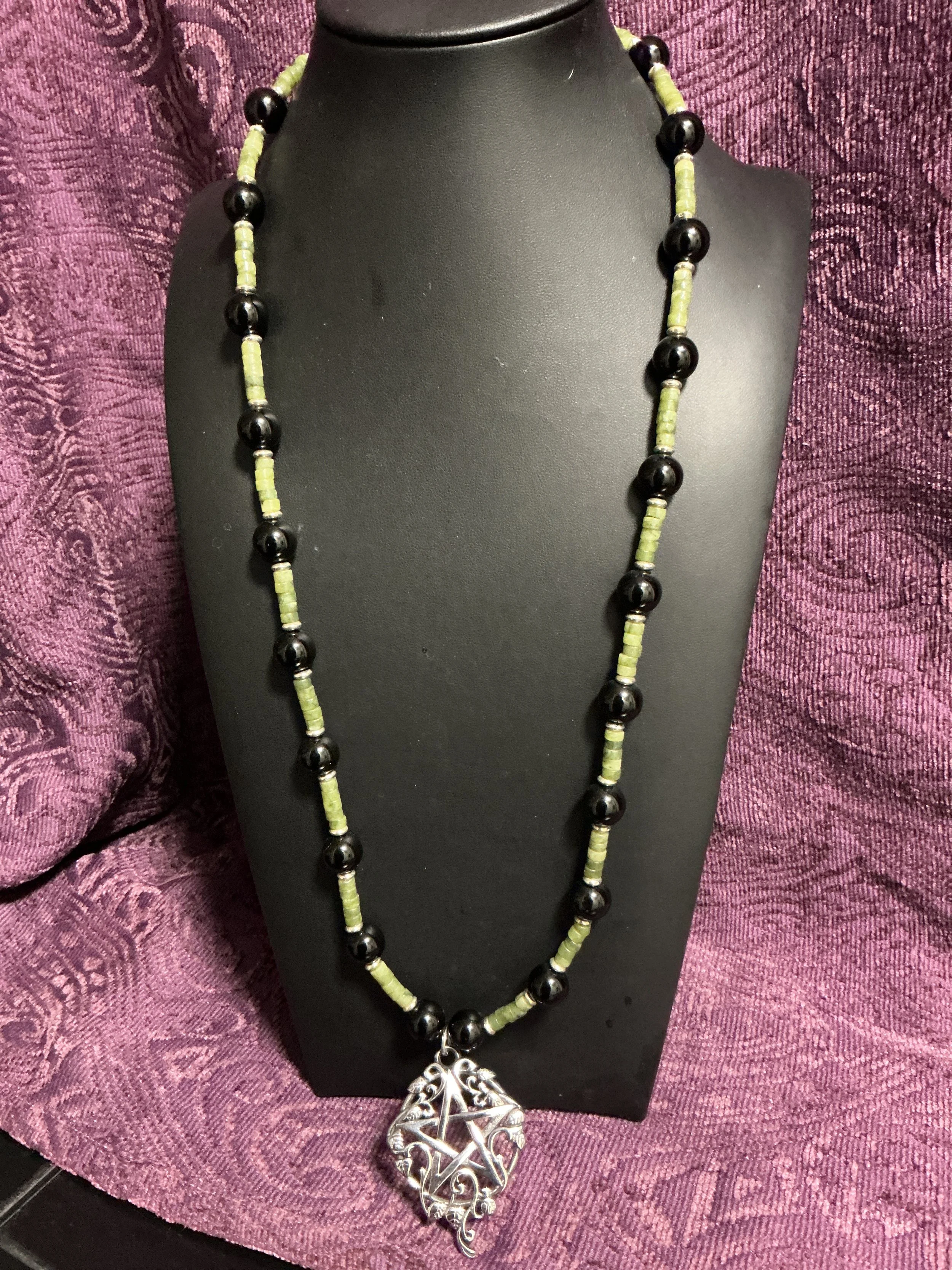 Wiccan Pentagram Long Necklace
