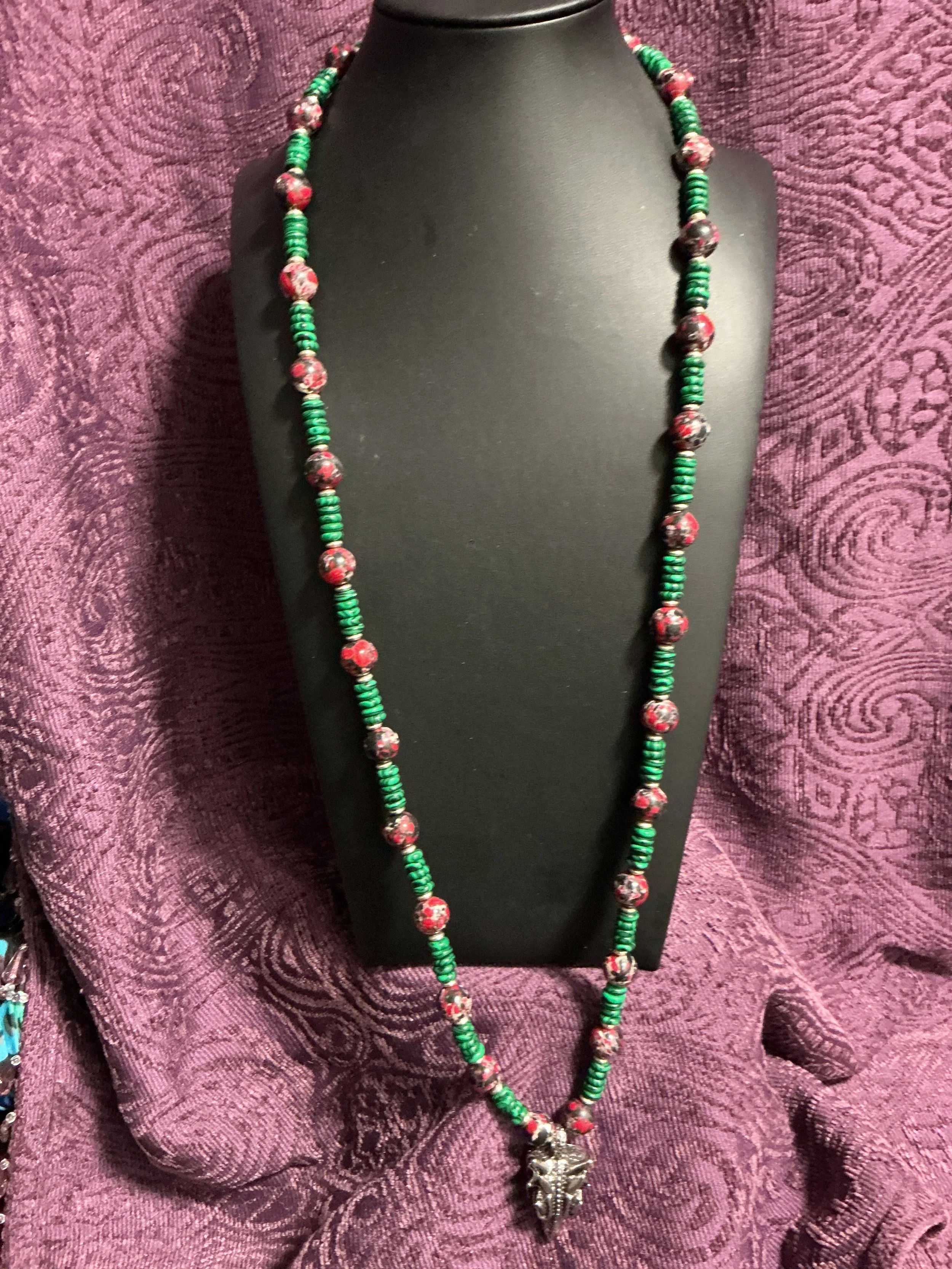 Men’s Dragon Head Long Necklace