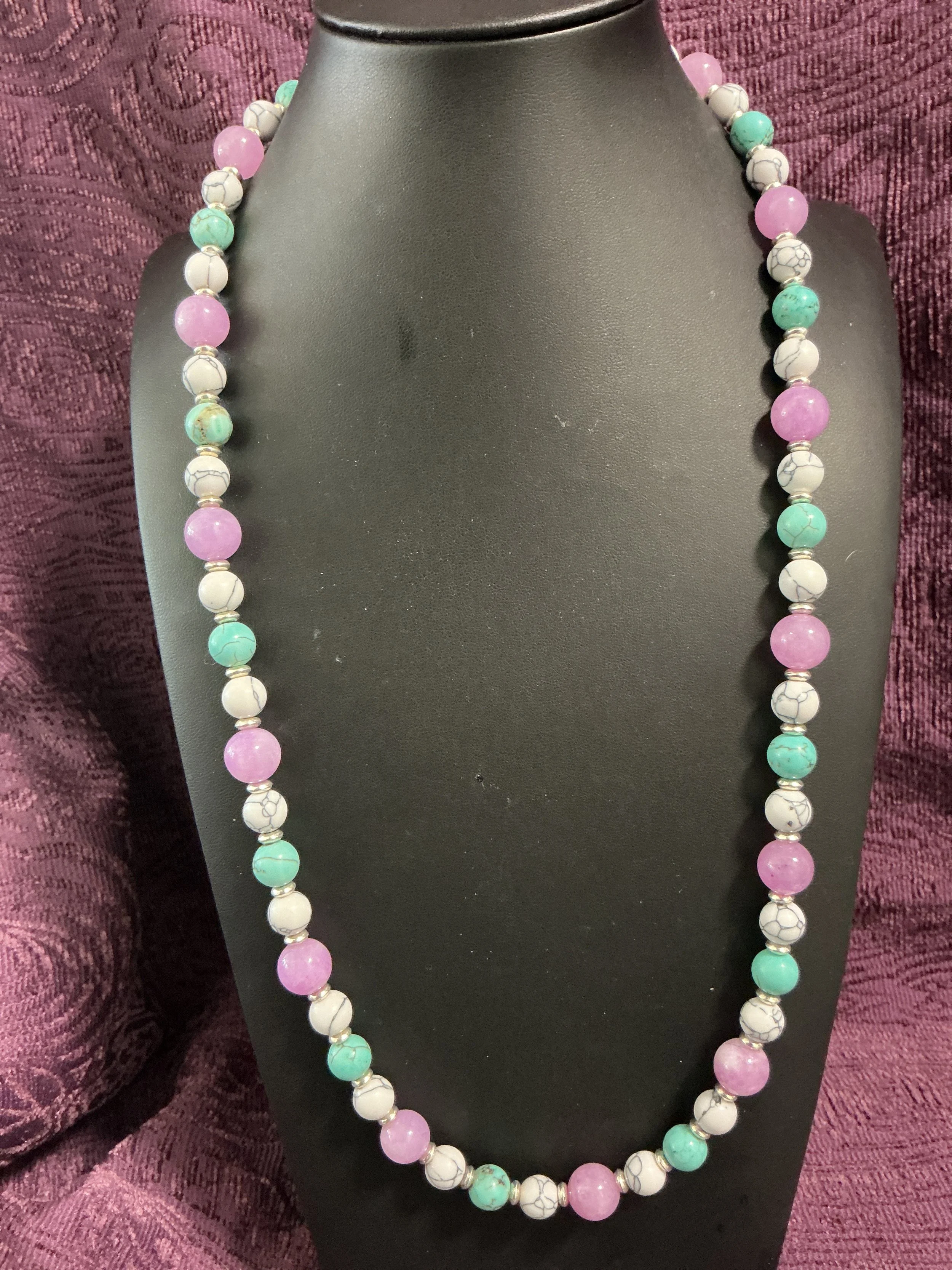 Gemstone Necklace #4 & Earrings