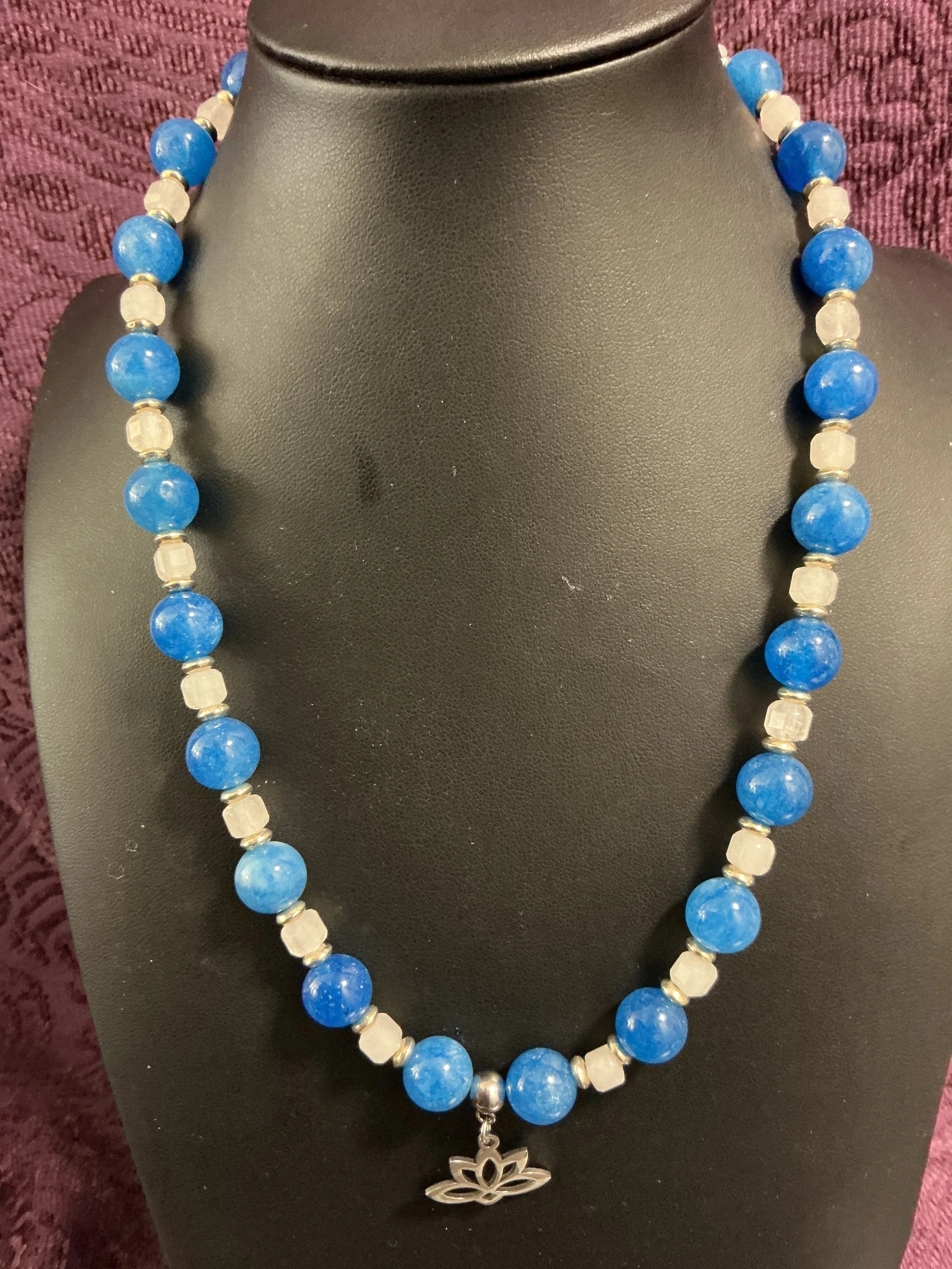 Lotus Blossom Necklace #3, Earrings & Bracelet Set