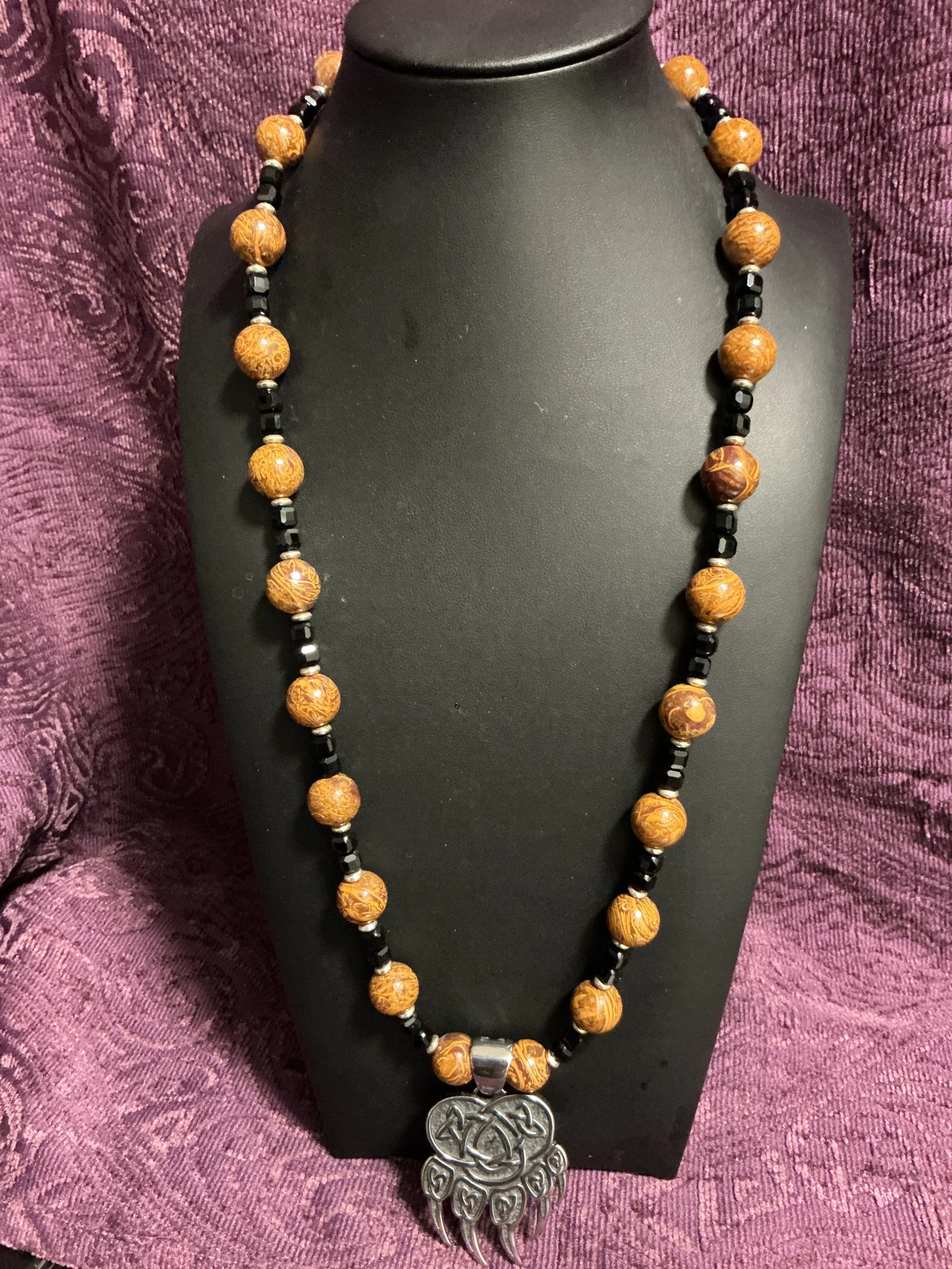 Men’s Bear Paw Long Necklace