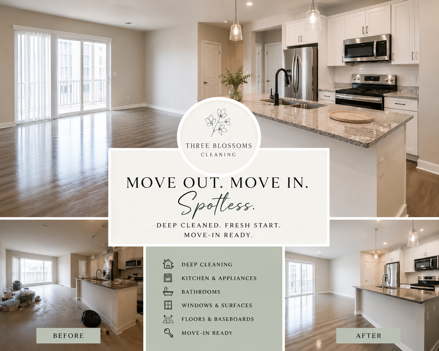 Apartment Turnover/ Move In/ Move Out Packages