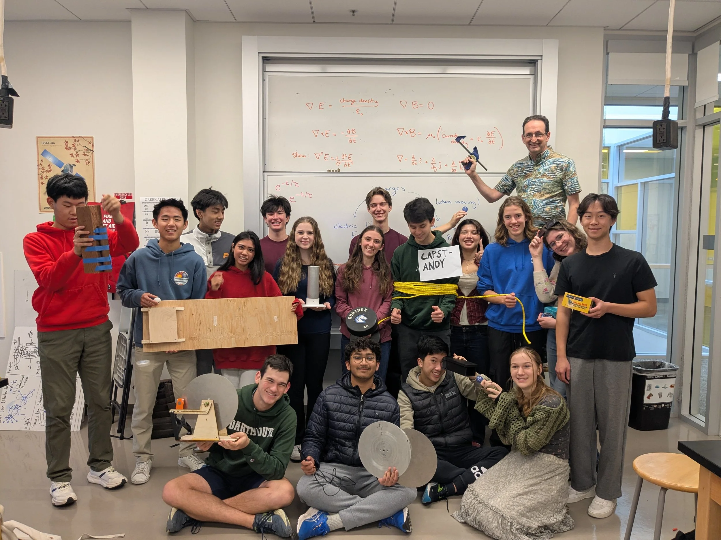 Our team with our experiments