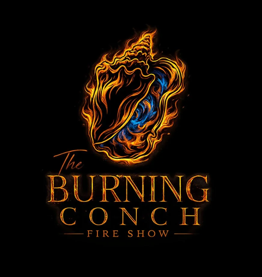 logo for the Burning Conch Turks and Caicos in Providenciales