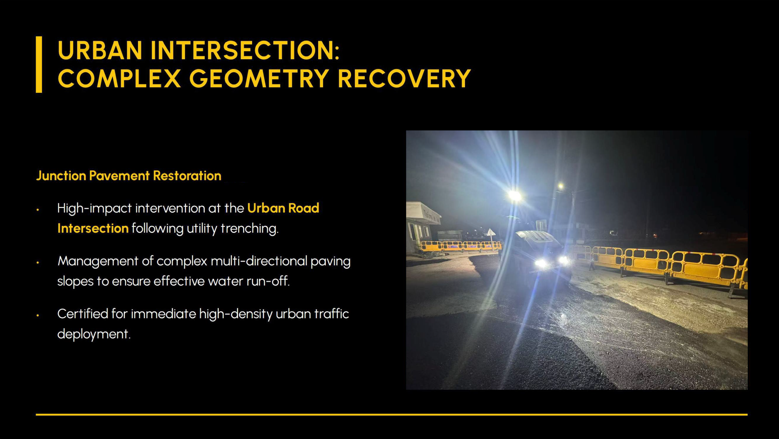 Restoration of Urban Road