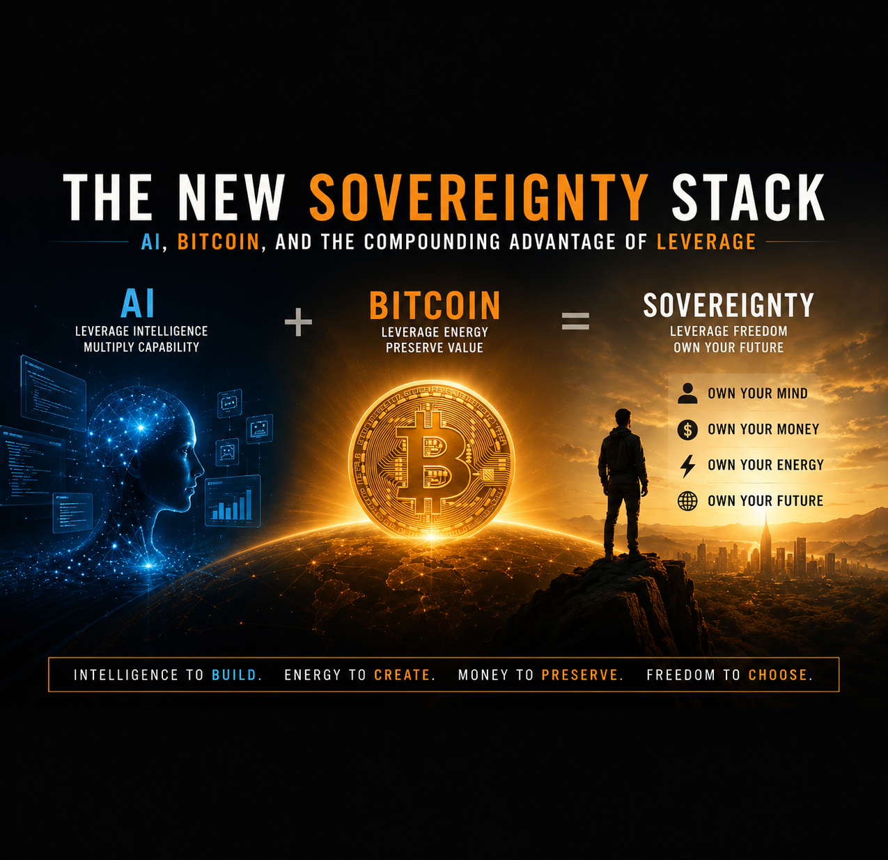 The New Sovereignty Stack: AI, Bitcoin, and the Compounding Advantage of Leverage