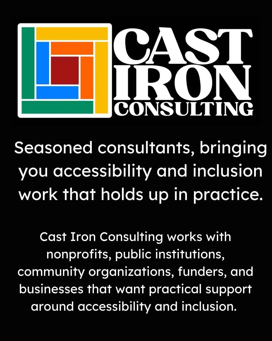 Welcome to Cast Iron Consulting 🙌

Image Descriptions in the Comments <3