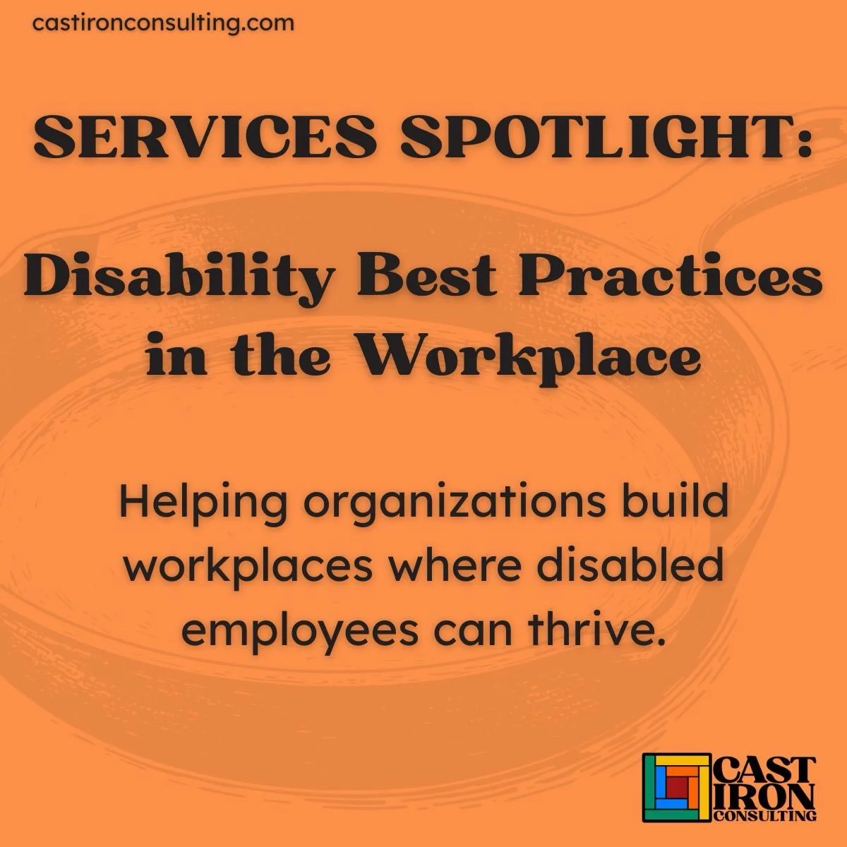Services Spotlight: Disability Best Practices in the Workplace

Helping organizations build workplaces where disabled employees can thrive.

Disability inclusion goes beyond basic compliance.
It means creating a workplace where employees have the too