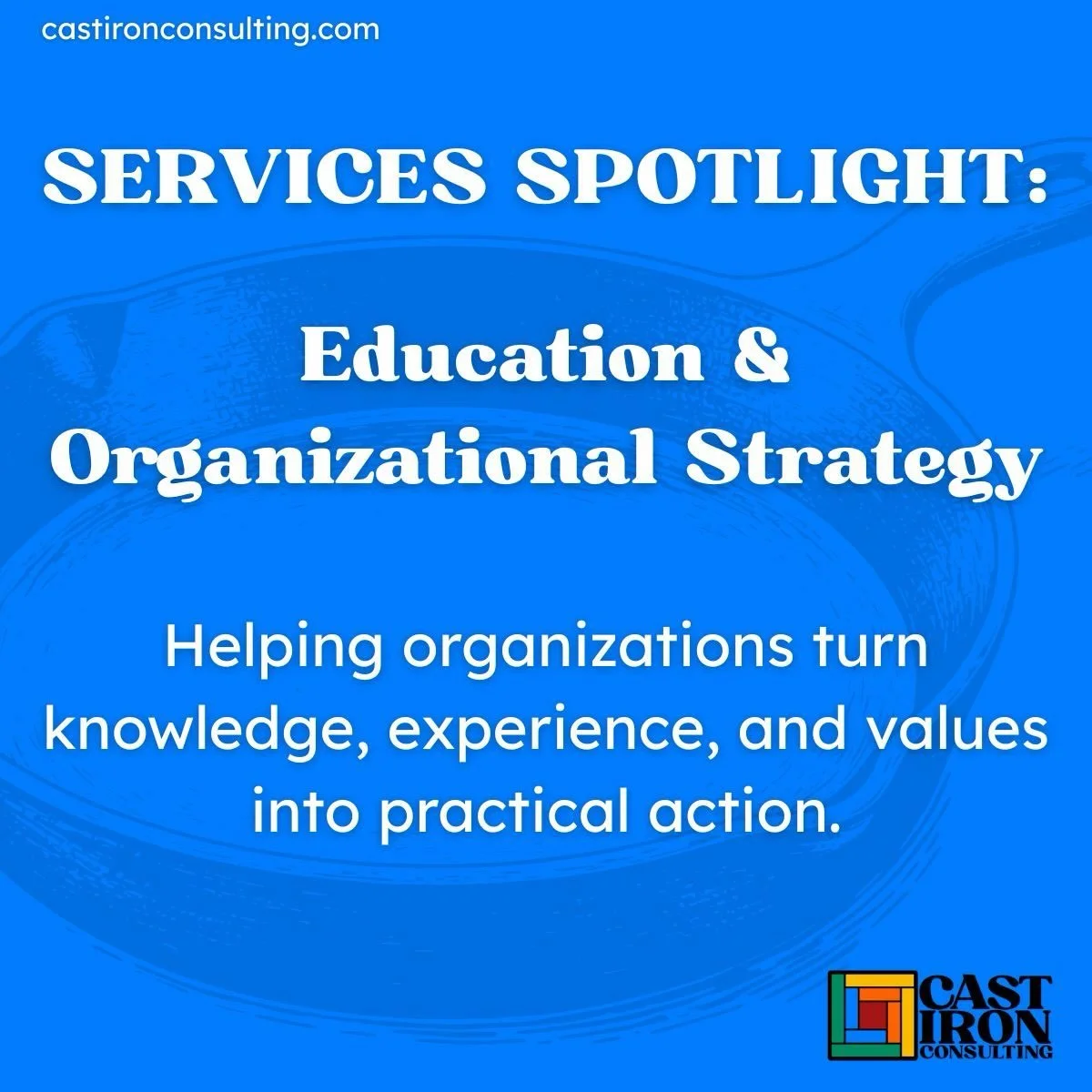 Services Spotlight: Education &amp; Organizational Strategy
Helping organizations turn knowledge, experience, and values into practical action.
Strong organizations need more than good ideas.

We combine technical expertise, lived experience, and pra