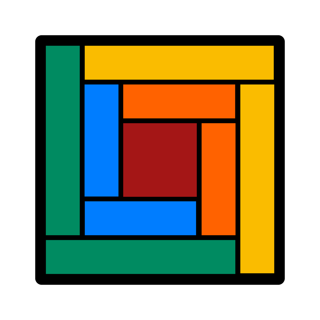 cast iron consulting logo with colorful quilt