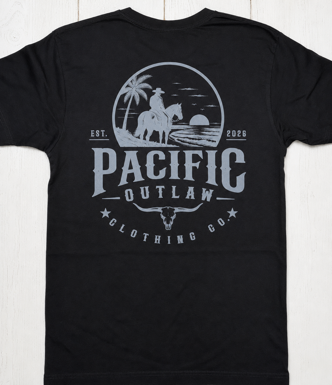 Black Pacific Outlaw T-Shirt