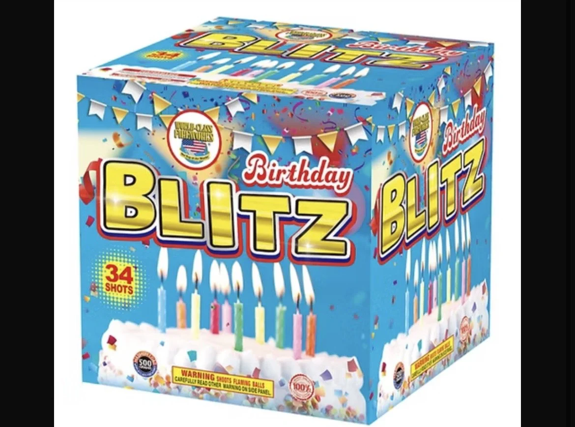 BIRTHDAY BLITZ 34 SHOTS