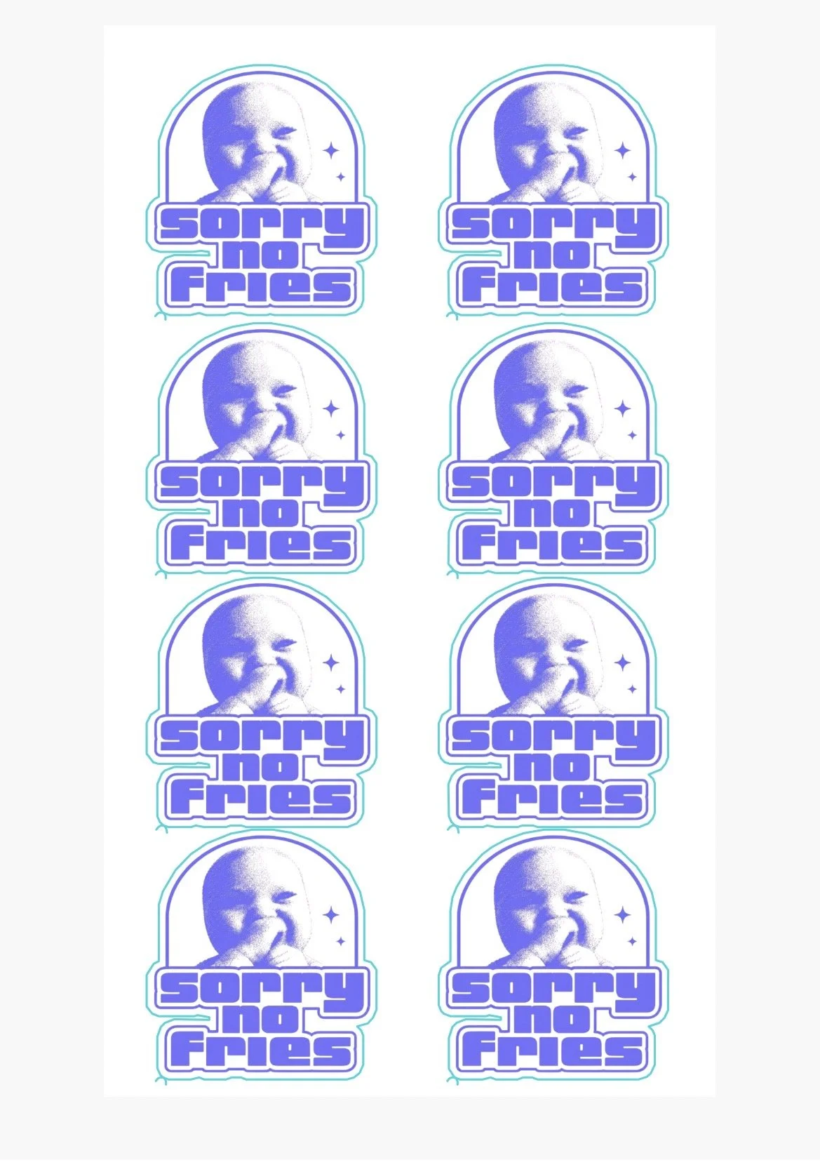 Custom Sticker Sheet Design 4x7