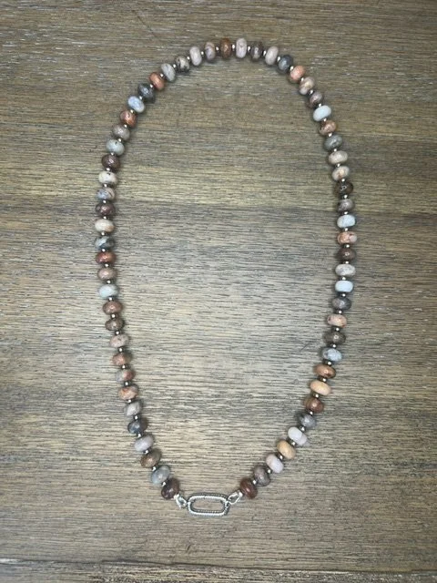 Red Lace Agate Necklace