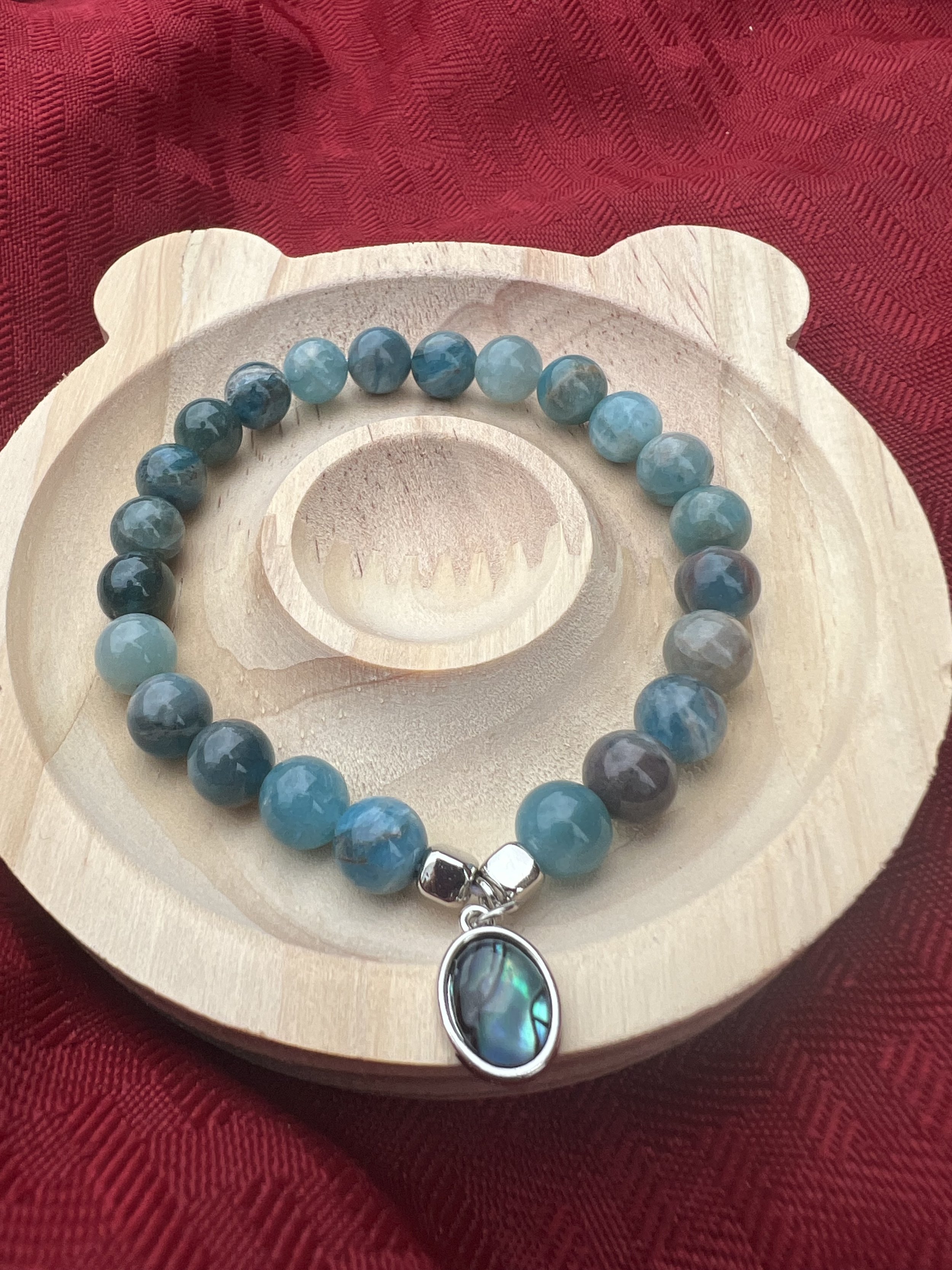 Teal Blue Apatite Bracelet