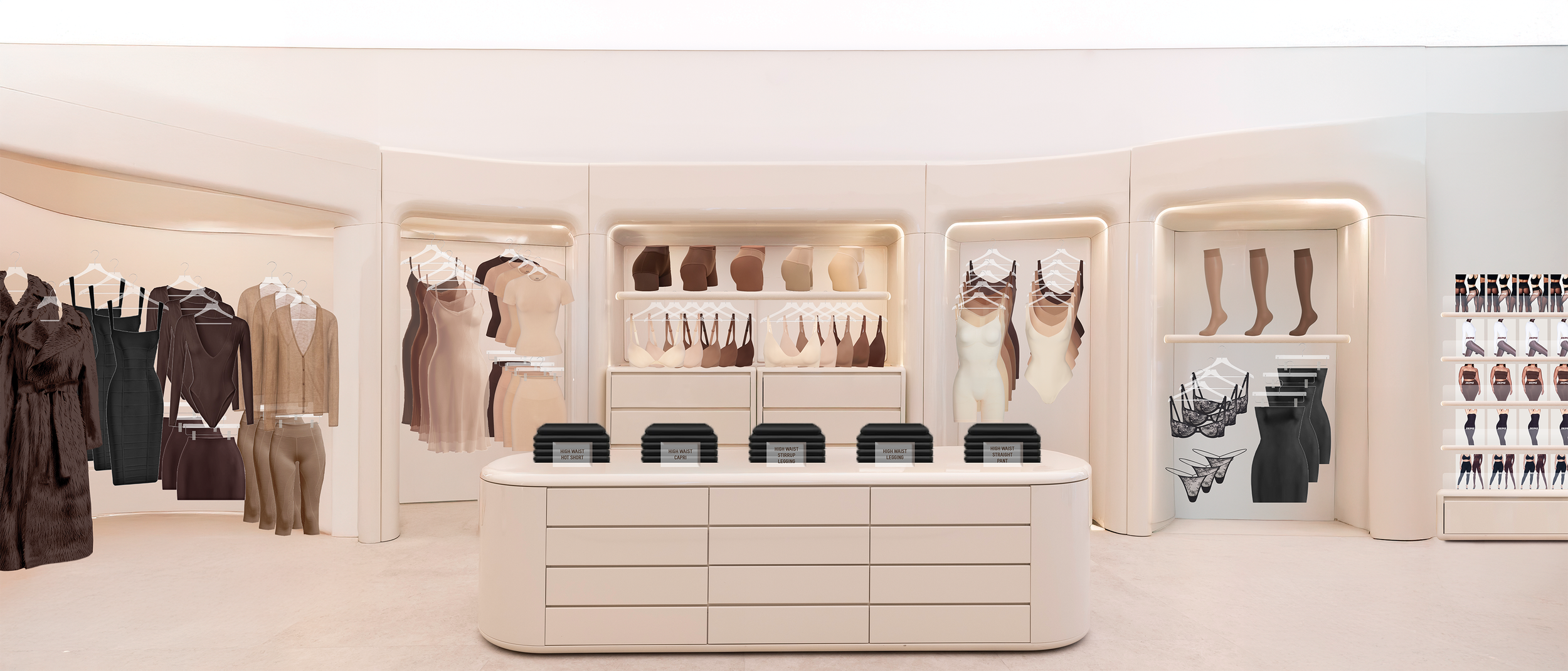 SKIMS Retail Tiered Storytelling Concept