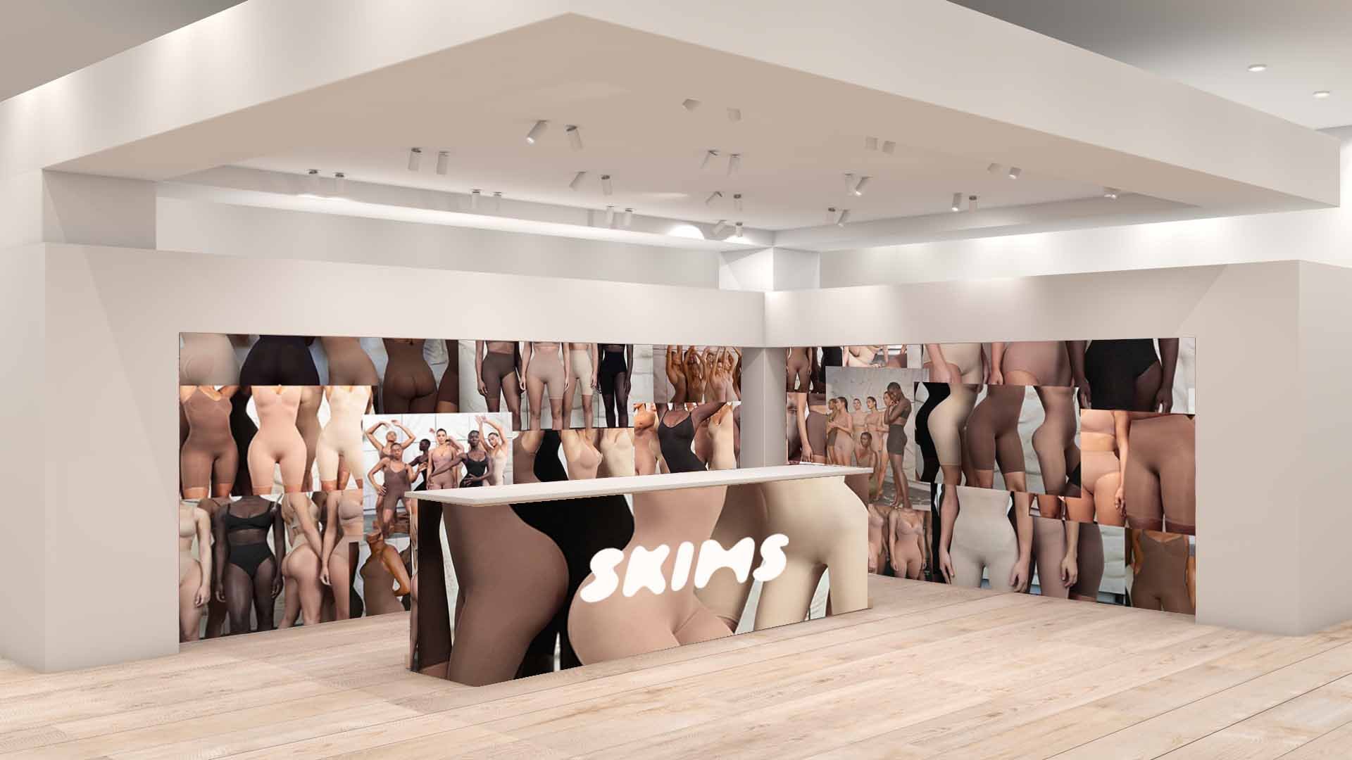 SKIMS at Selfridge's Cafe Concept Rendering