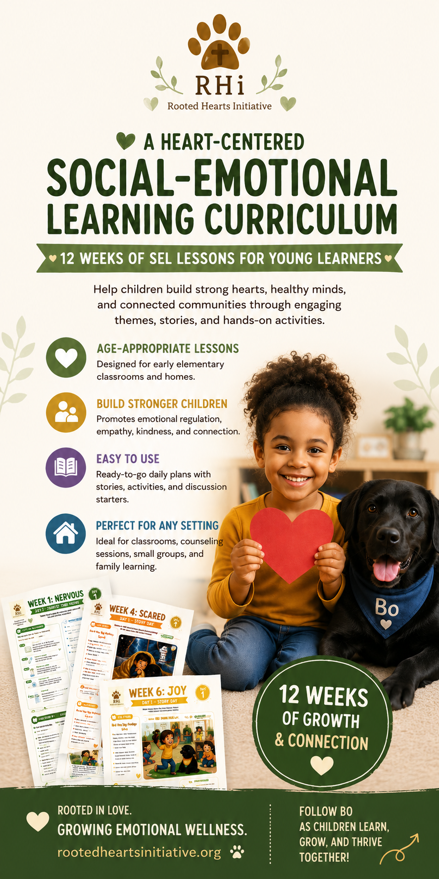 Rooted Hearts 12-week SEL Christian Curriculum
