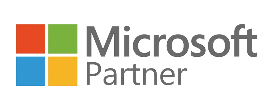 Microsoft Partner logo featuring four colored squares (red, green, blue, yellow) with the text 'Microsoft Partner' to the right.