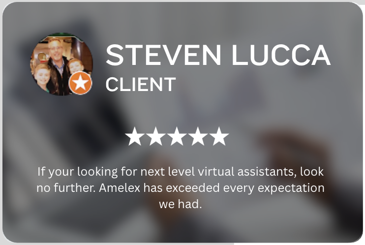 Verified Google Business review for Amalex Virtual Solutions emphasizing dependable transaction coordination and professional virtual assistant solutions.