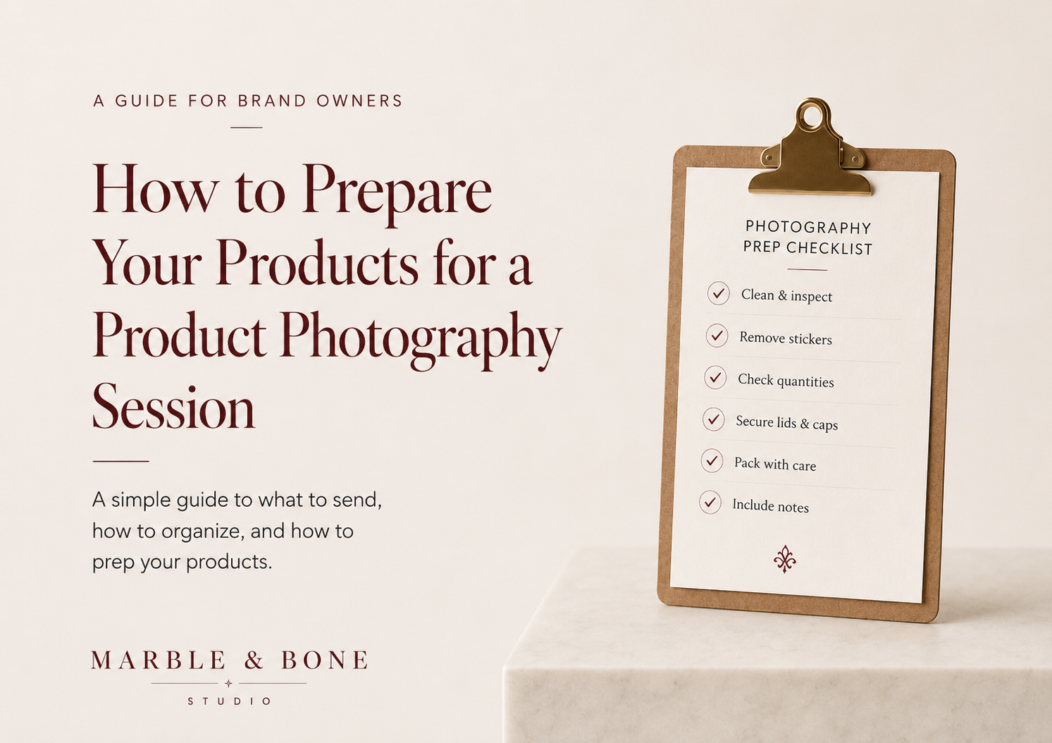 How to Prepare Your Products 