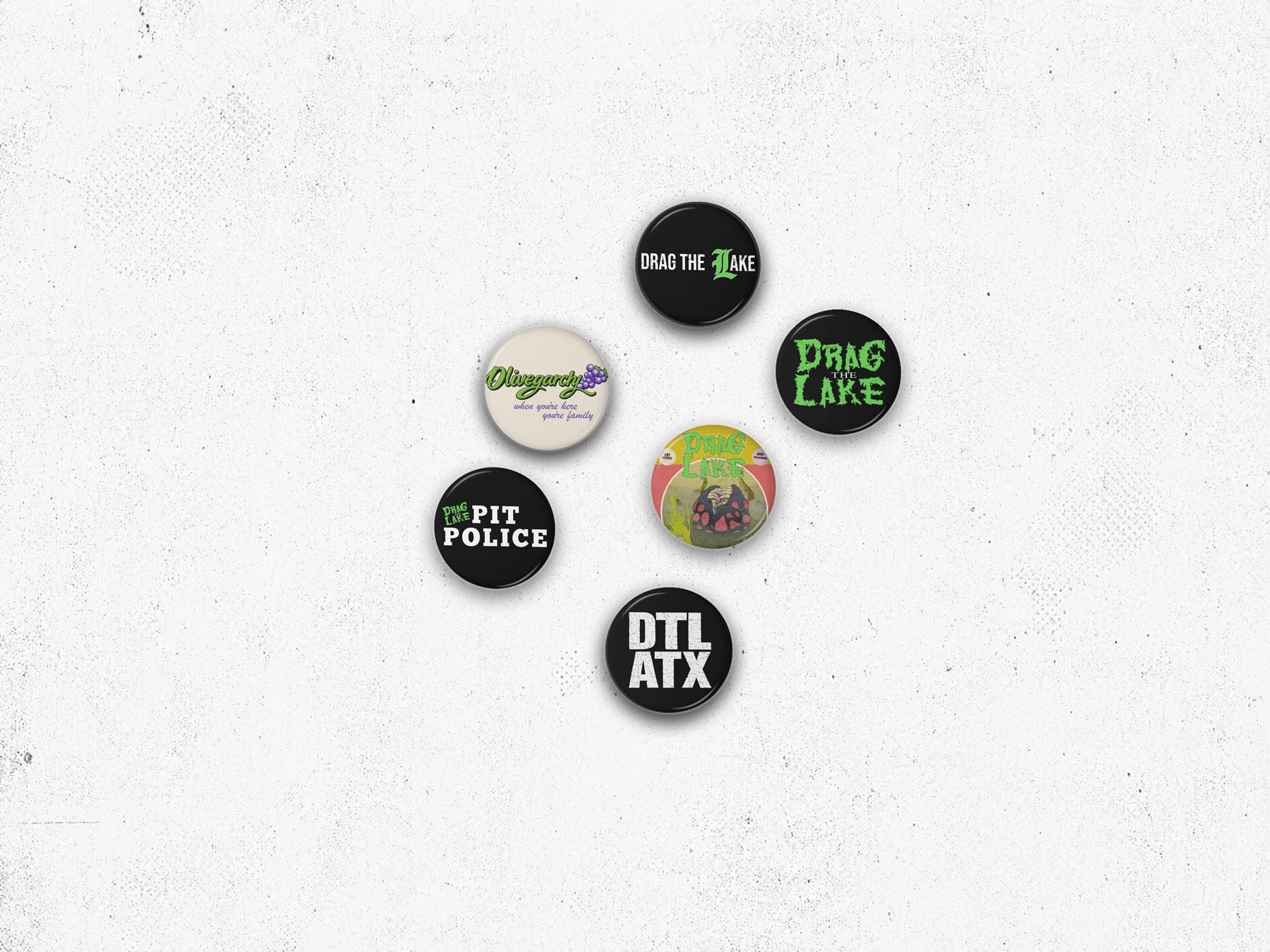Drag The Lake | Pin 6 Pack