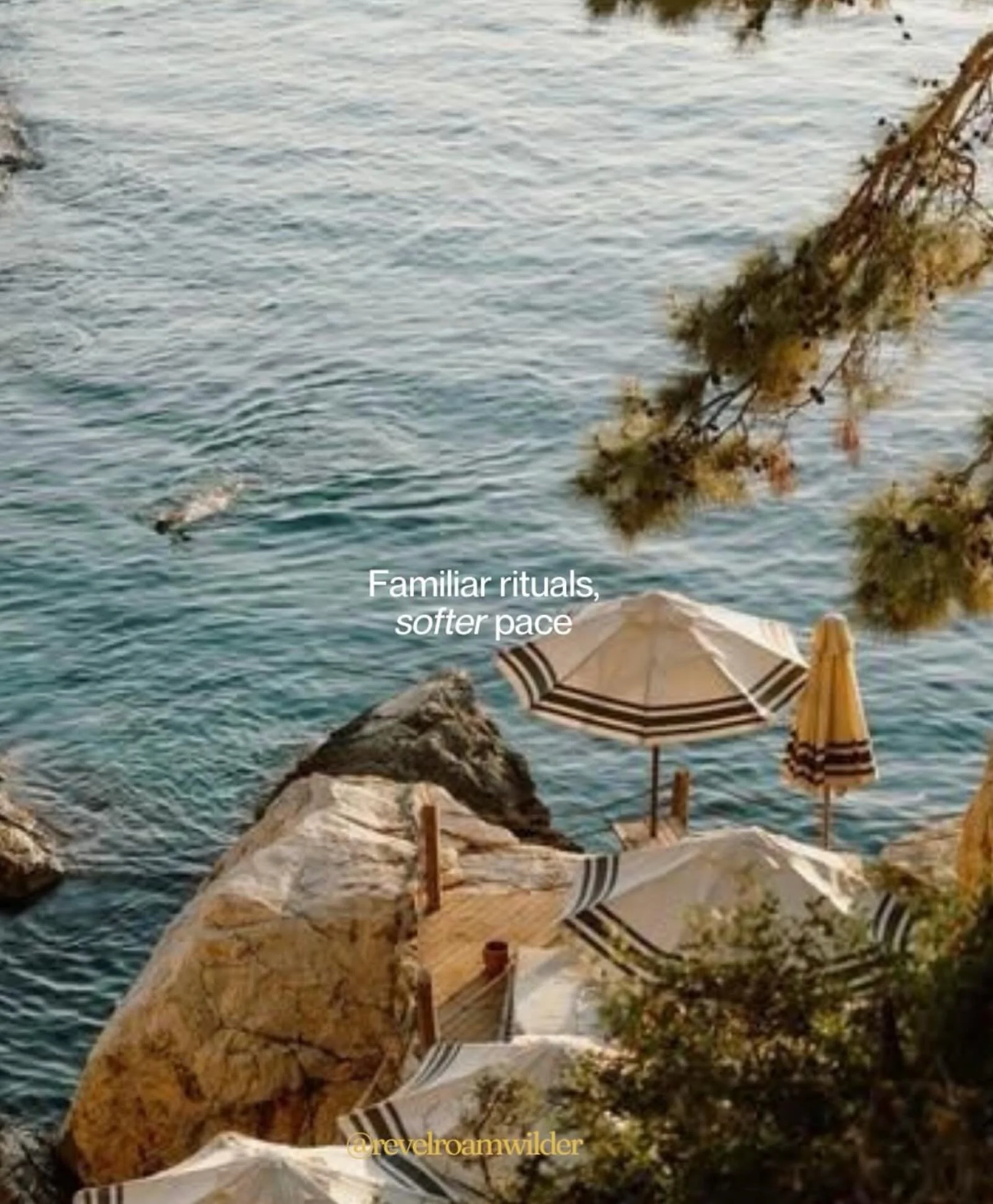 FAMILIAR RITUALS, SOFTER PACE ✨

This is why we&rsquo;re here. Not to send you chasing whatever spot just got discovered by 40 influencers doing the same shot for the same reel. We&rsquo;re here for the quieter version &mdash; the swim spot where no 